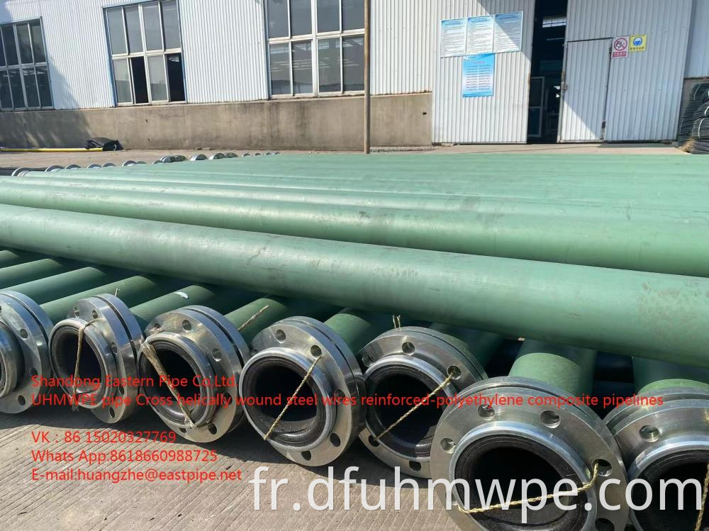 Cross Helically Wound Steel Wires Reinforced Polyethylene Composite Pipe